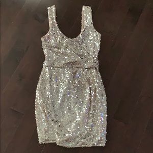 Sequin fitted dress